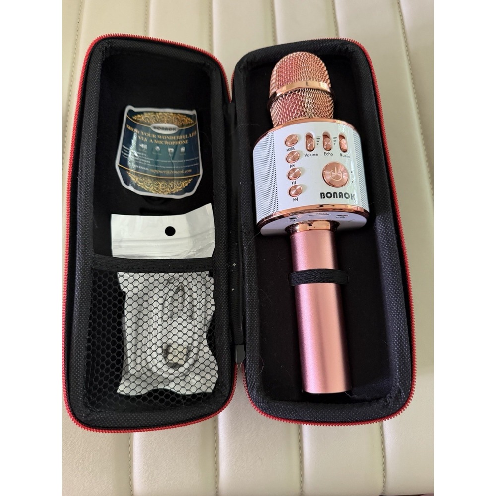 Wireless Bluetooth Karaoke Microphone,3-in-1 Portable Handheld Karaoke Mic Sp...